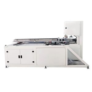 sp400 auto towel paper roll band saw cutting machine